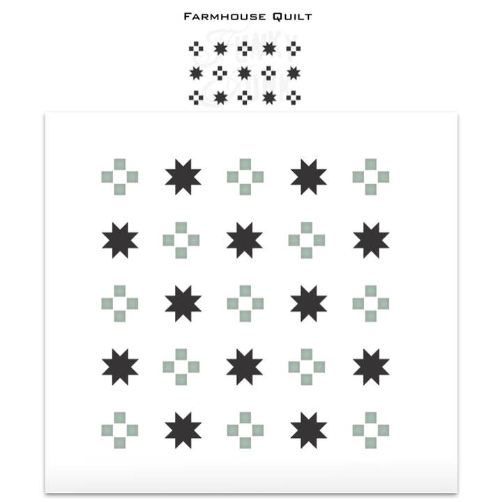 FJ116 Funky Junk's Farmhouse Quilt for engroshandel hos Muddaritaville Studio