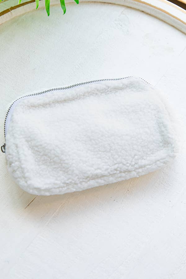 1st Allie - Wholesale Belt Bag - Women's - Sherpa Teddy Crossbody Belt Bag2