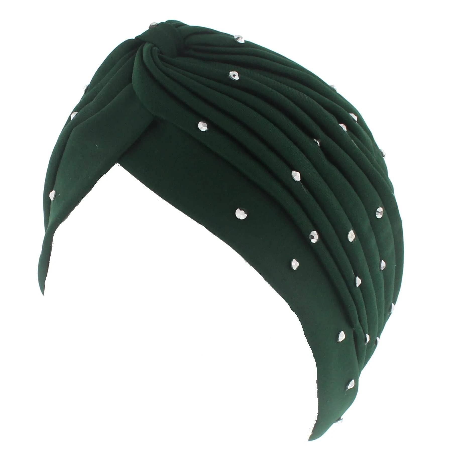 Topkids Accessories - Wholesale Sleep Cap / Bonnet - Women's - Hair Turban Head Wrap Sleep Cap Bonnet Hair Scarf Hairwrap Turbans Stretchy Elastic Hair Towel Chemo Hat Women's Fashion Turbans Women Ladies2