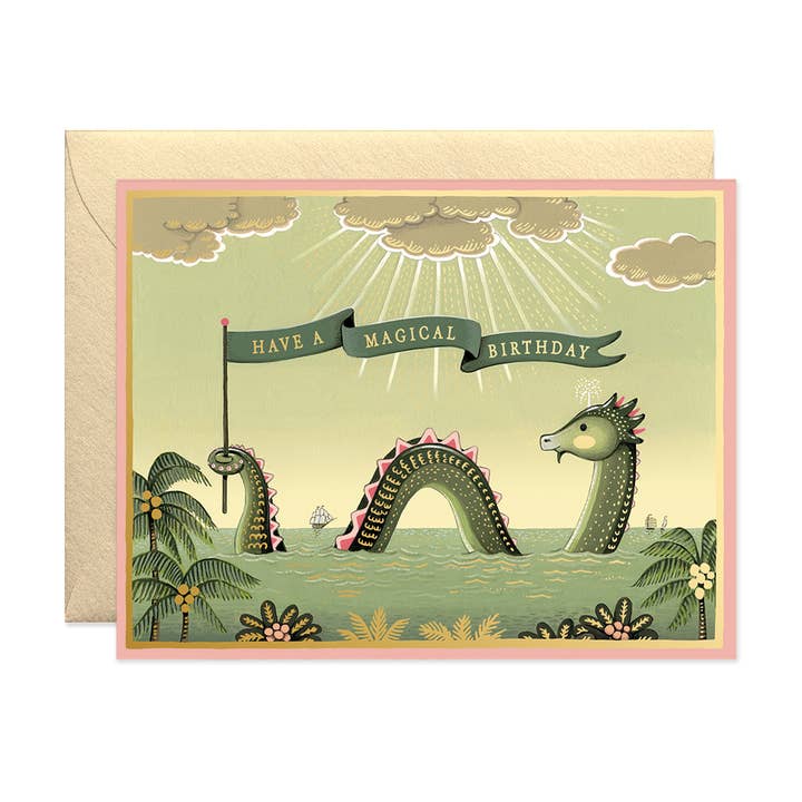 JooJoo Paper - Wholesale Birthday Card - Sea Monster Birthday Greeting Card