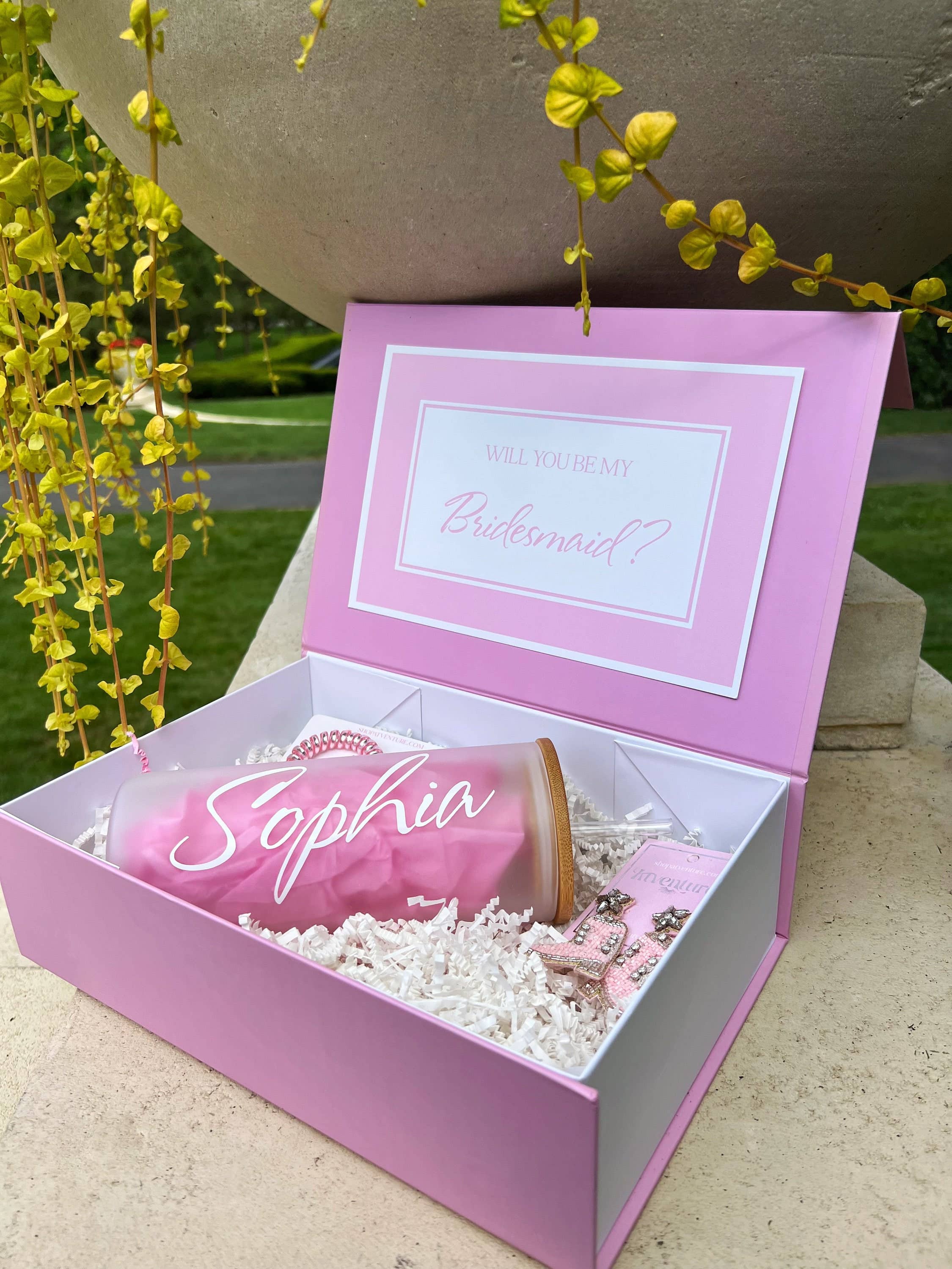 Atventure - Wholesale Gift Bag - Blush Pink Bridesmaid Proposal Box5