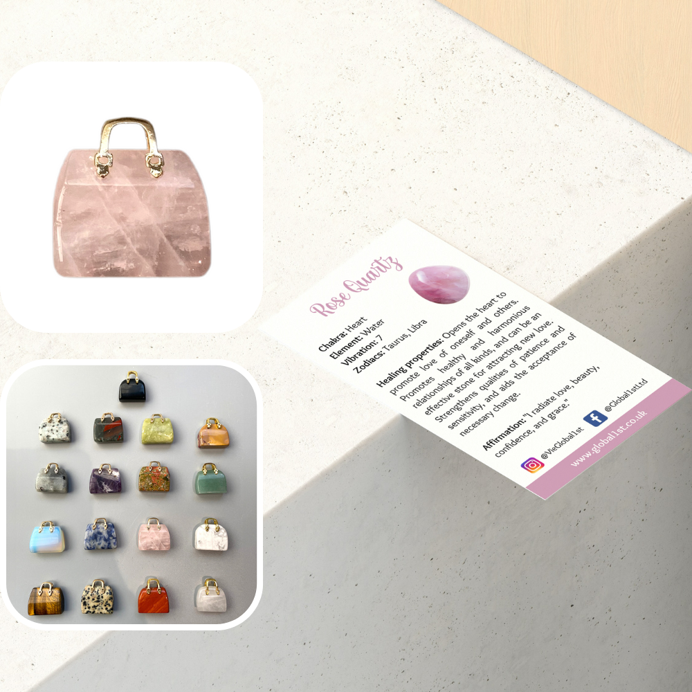 VIE - Wholesale Decorative Figurine - Mini Crystal Handbags, 2-2.5cm25