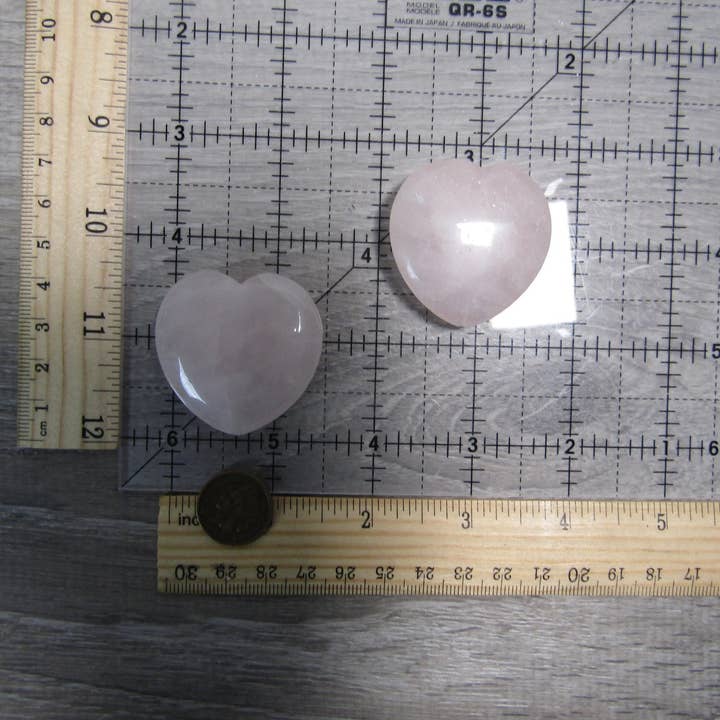 Keystone Crystals - Wholesale Spiritual Stone/Crystal - Rose Quartz Large Flat Heart Bead2