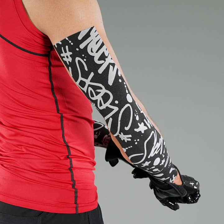 Black Gray Sleefs Graffiti Turf Tape for wholesale on Faire