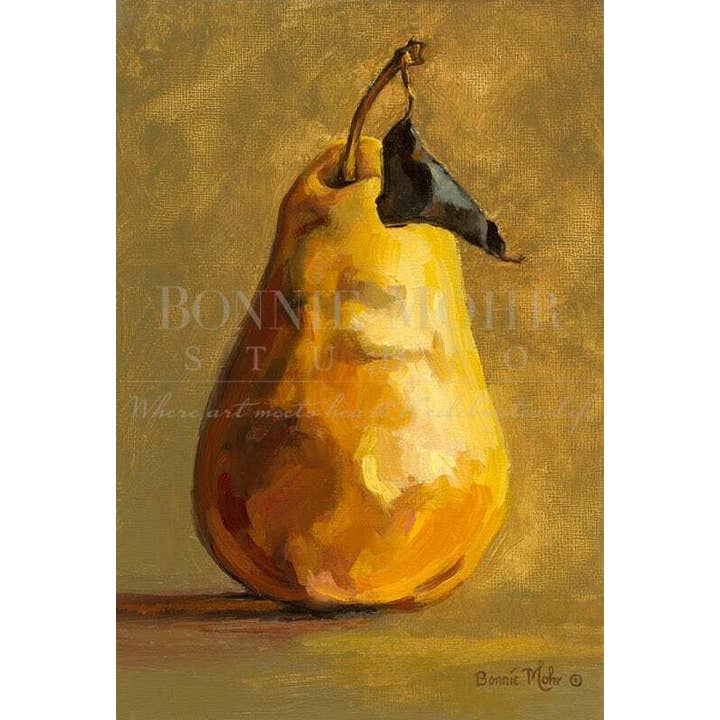 Bonnie Mohr Studio - Wholesale Everyday greeting card - Card - A Single Pear1