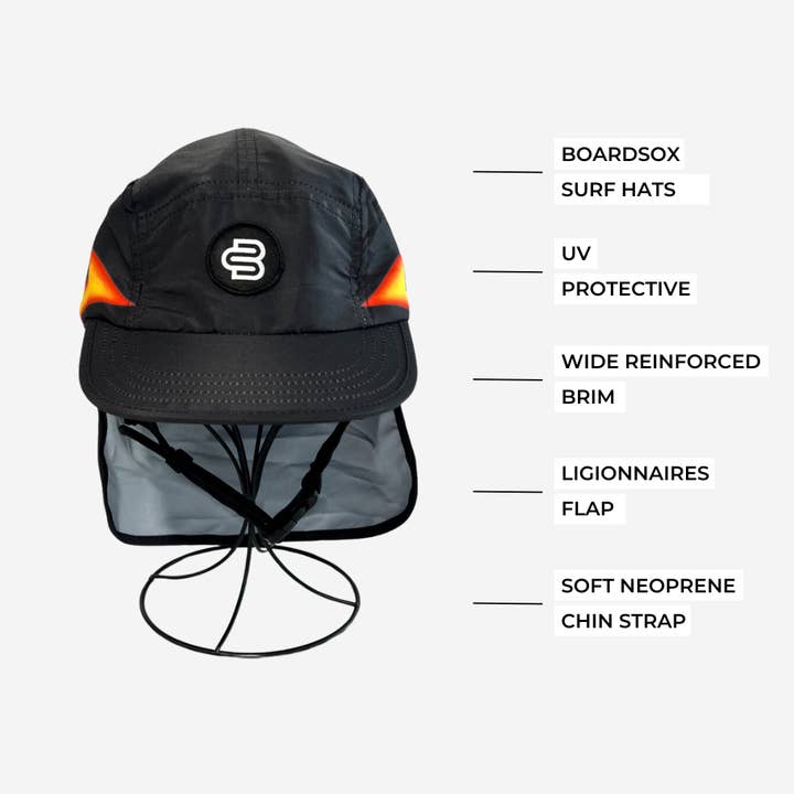 Boardsox - Wholesale Baseball Cap - Kids - KIDS - Flames Boardsox Surf Cap2