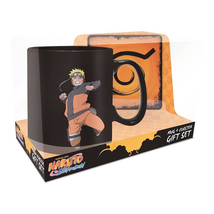 Naruto Shippuden Clone Jutsu Heat Change Mug and Coaster Set for wholesale by ABYstyle