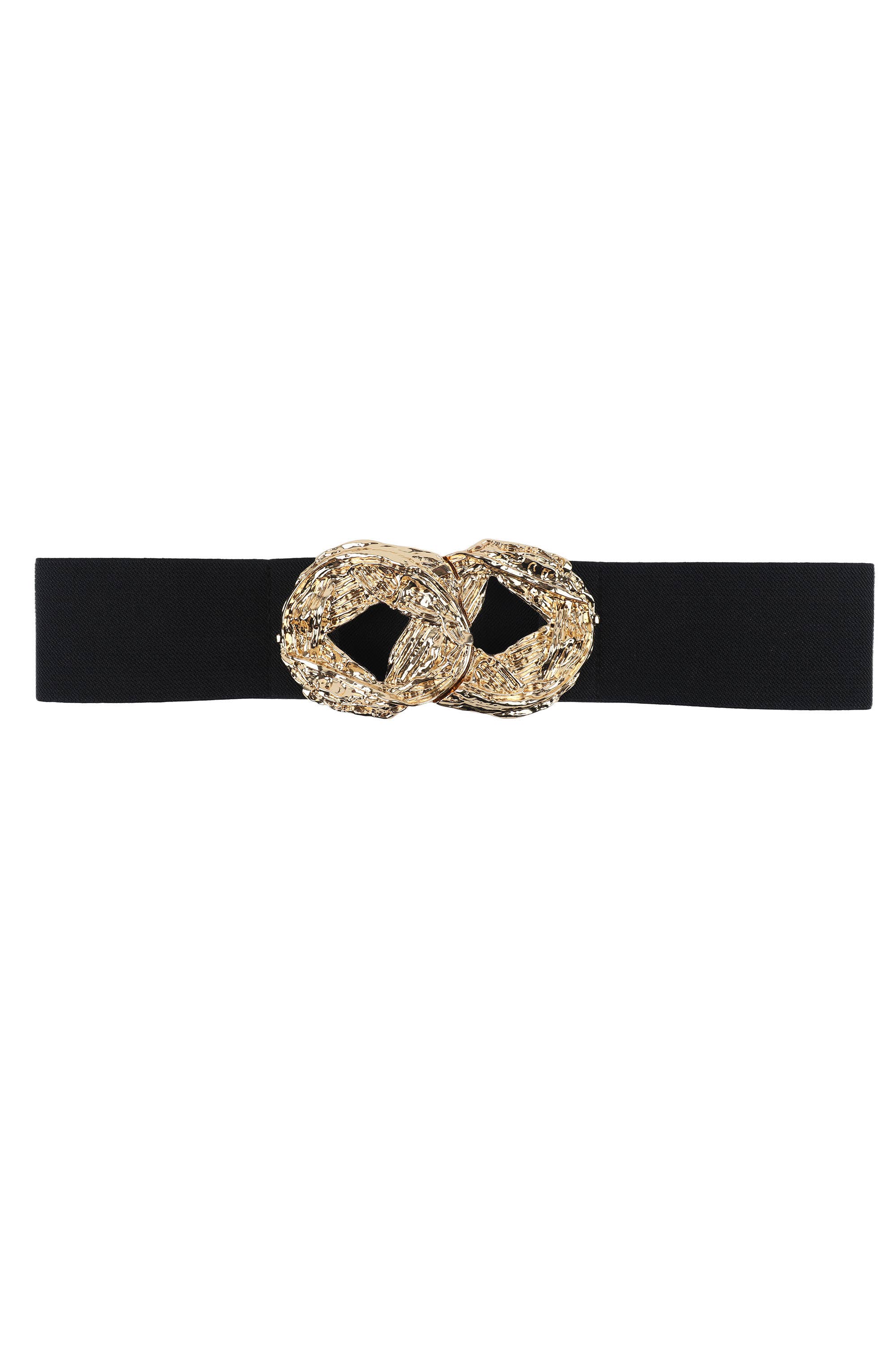 PHANIE MODE - Wholesale Belt - Women's - Elastic belt with double golden buckles C-232250