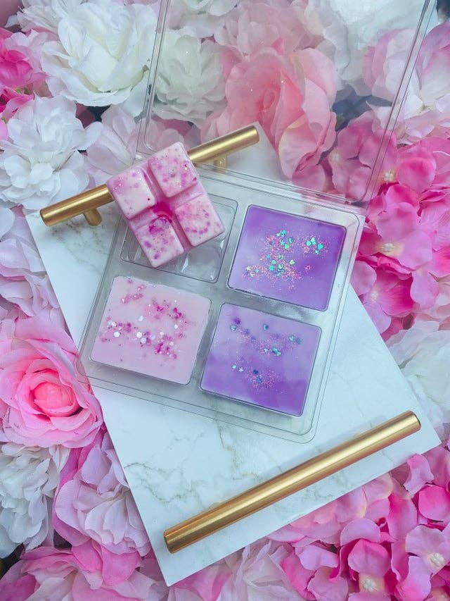 4x4 Cell Vagtsmelter Clamshell Whimsical Collection for engroshandel hos The Wax Bakerie UK