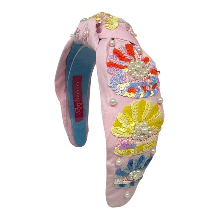 Headband Knot - Summer Seashell for wholesale by Golden Lily