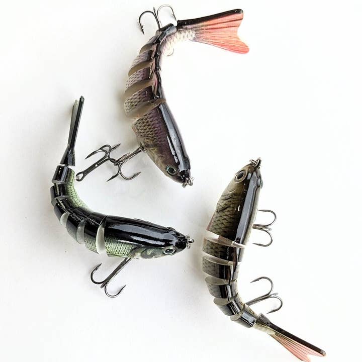 VeriDepot - Wholesale Sporting Accessories - Realistic Multi-Jointed Swimbait Fishing Lures - Irresistible to Bass, Trout, and More!6