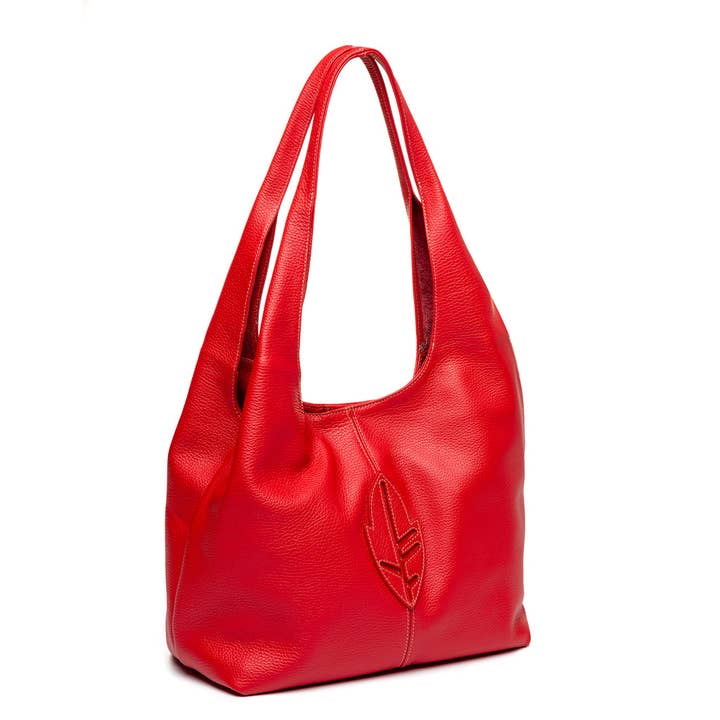 BOLSO GWENDOLYNE PIEL COLOR GUINDA para venta al por mayor de Natural State Bags