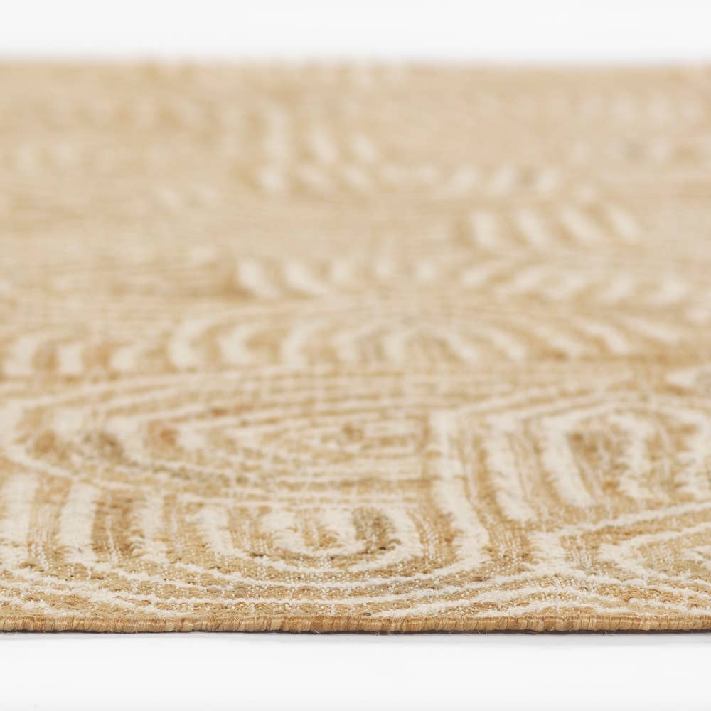 Tempaper & Co ® – Tapete de corredor por atacado – Tapete Swell Natural & Cream 2'3" x 8' Juta e Lã Runner3