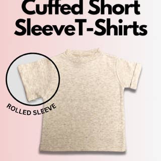 Laughing Giraffe - Wholesale T-Shirt - Baby - Infant Baby Rolled Short Sleeve Retro T-shirt OPEN SIZING4