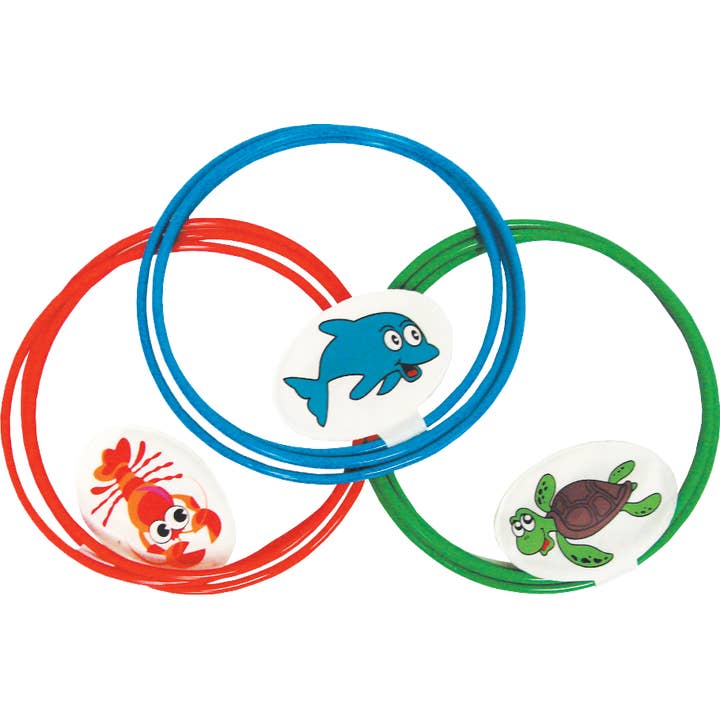 Stream Machine - Wholesale Beach/Pool Toy - Kids & Baby - Water Sports Swim Thru Rings: 3-Pack Adjustable Pool Toys