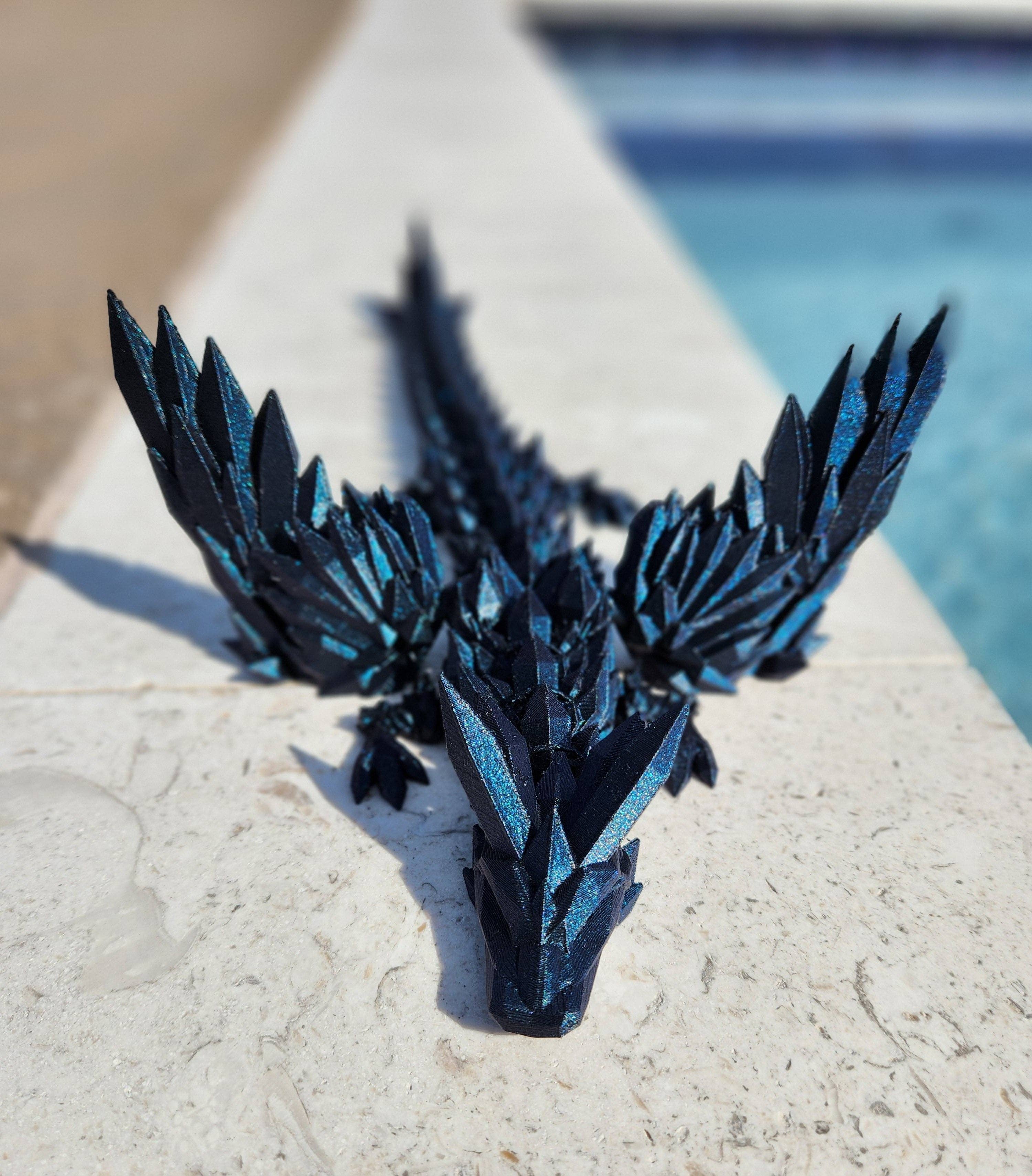 Altered Matter - Wholesale Decorative Figurine - Large Winged Dragon- Articulated Fantasy Decor3
