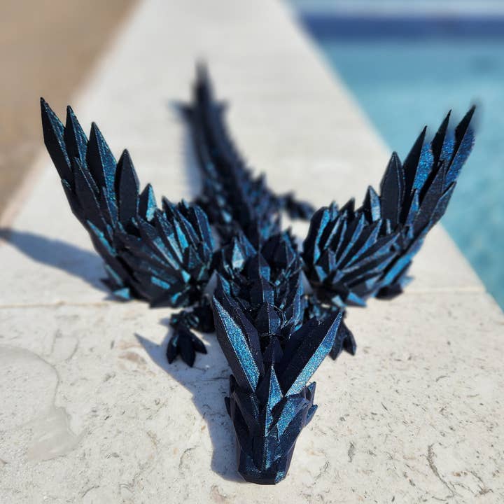 Altered Matter - Wholesale Decorative Figurine - Large Winged Dragon- Articulated Fantasy Decor3