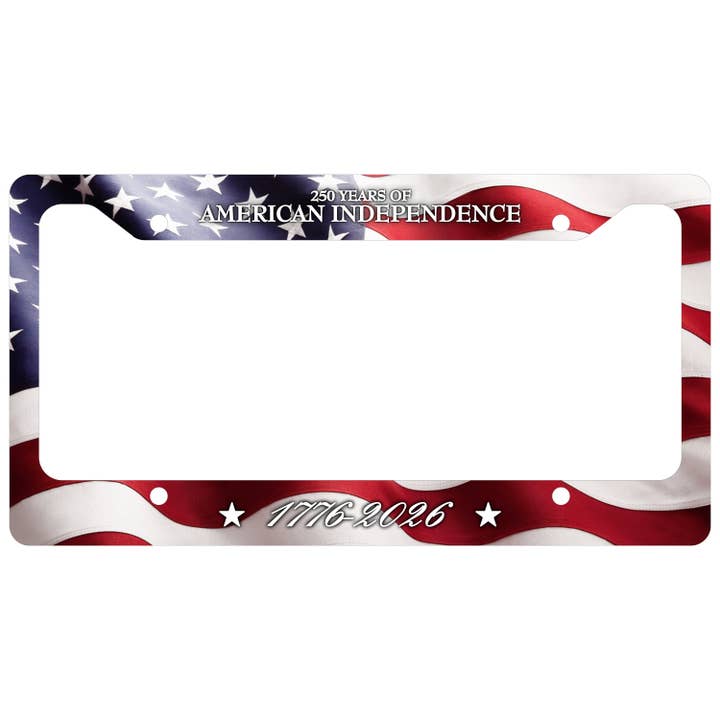 USA 250 - Aluminum License Plate Covers - G-LIC5-1-0008 for wholesale by GiftWorksPlus