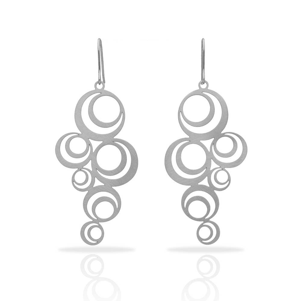 RAS - Wholesale Dangle Earrings - Adele Silver Plated Big Earring