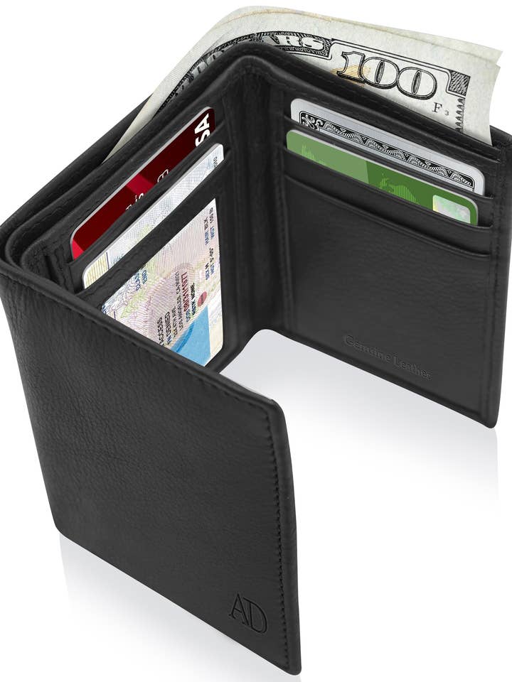Trifold Wallets for Men Slim RFID Blocking Wallet Gifts Man for wholesale by Access Denied Accessories