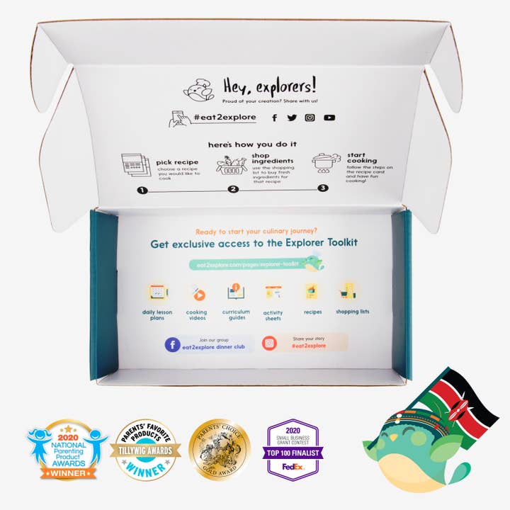 Eat2explore - Wholesale DIY Food Kit - COOKING KIT - explore KENYA food & culture