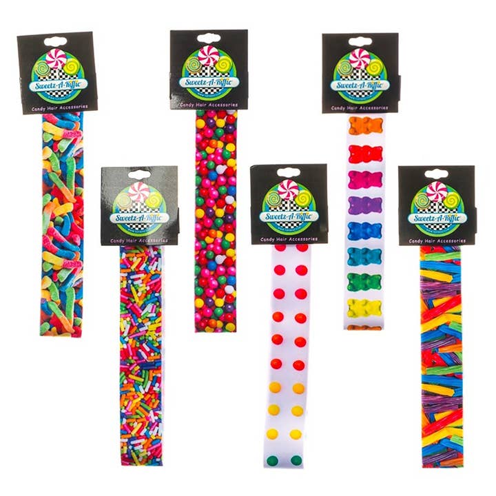 Candy No-Slip Lycra Headbands for wholesale by Top Trenz Inc
