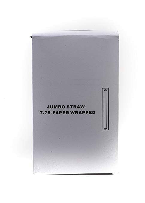 EcoQuality - Wholesale Drinking Straw - [500] Clear Plastic Jumbo Straws - Individually Wrapped1