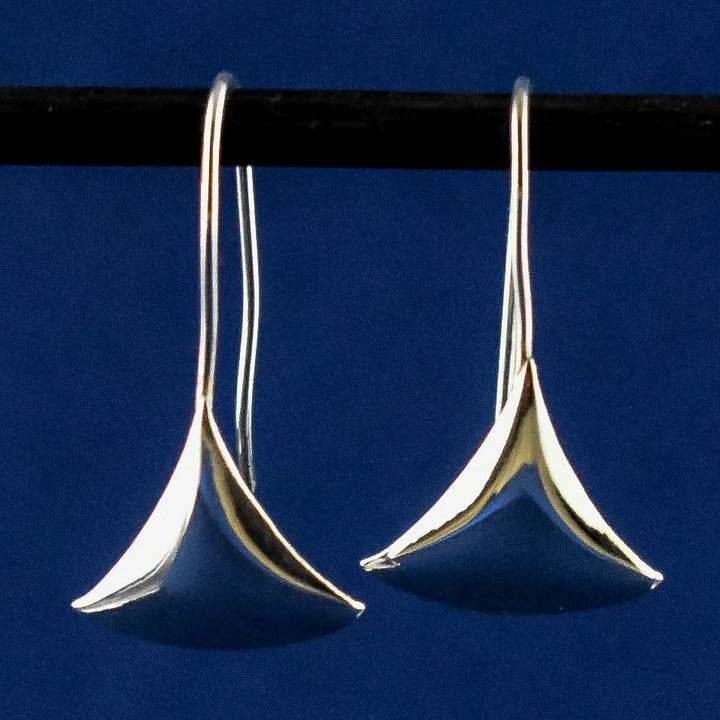 Sterling Fan Wire Earrings for wholesale by Kate Carr / PureNY Jewelry LLC