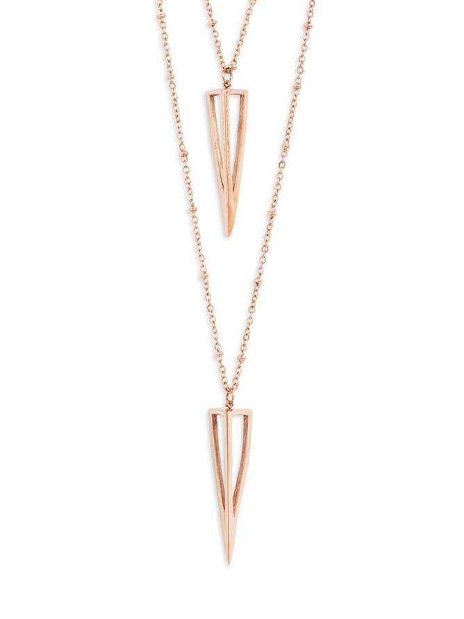 Double Strand Point Necklace for wholesale by Knotty Accessories