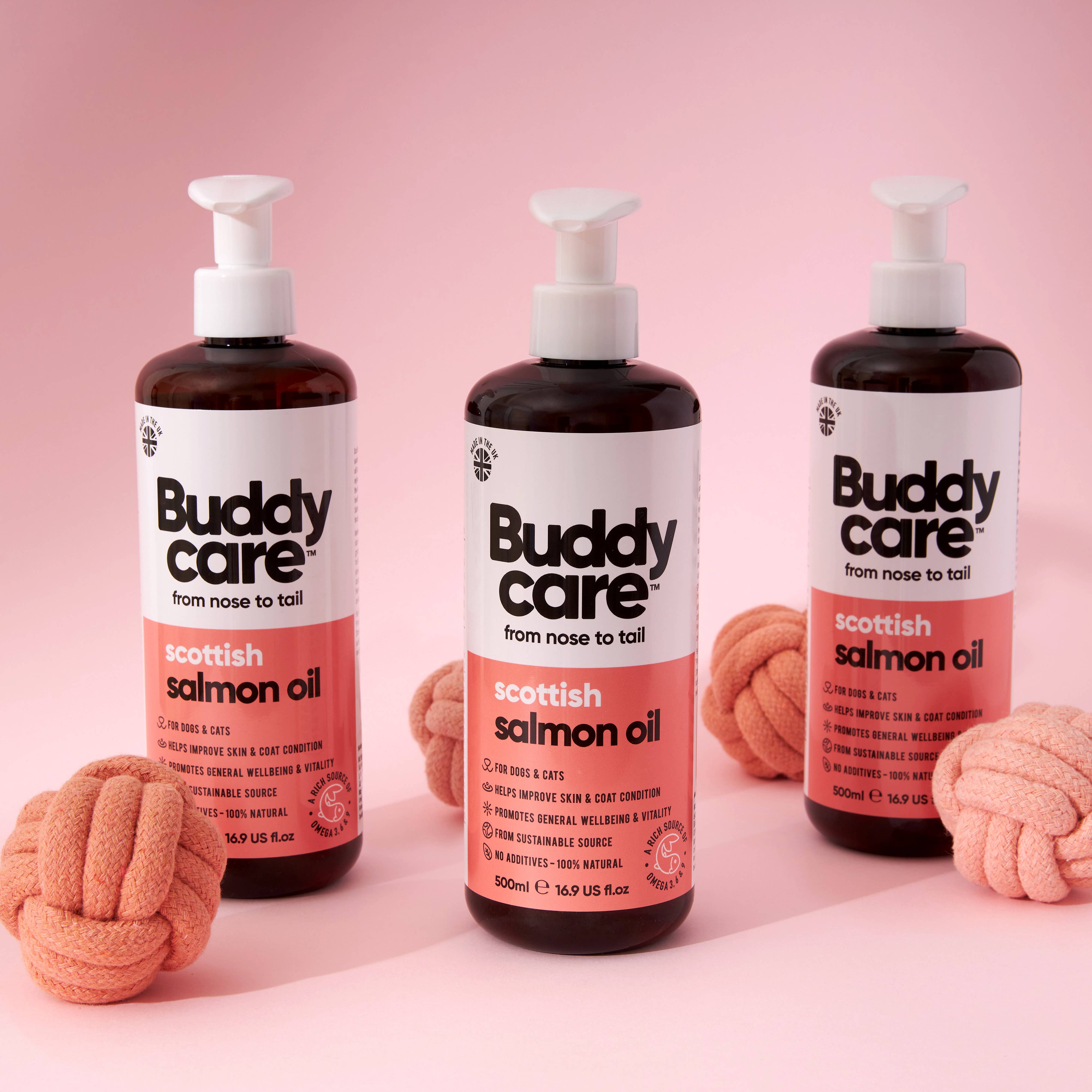 Buddycare - Vente Compléments alimentaires – chat et chien - Huile de saumon - 500 ml5