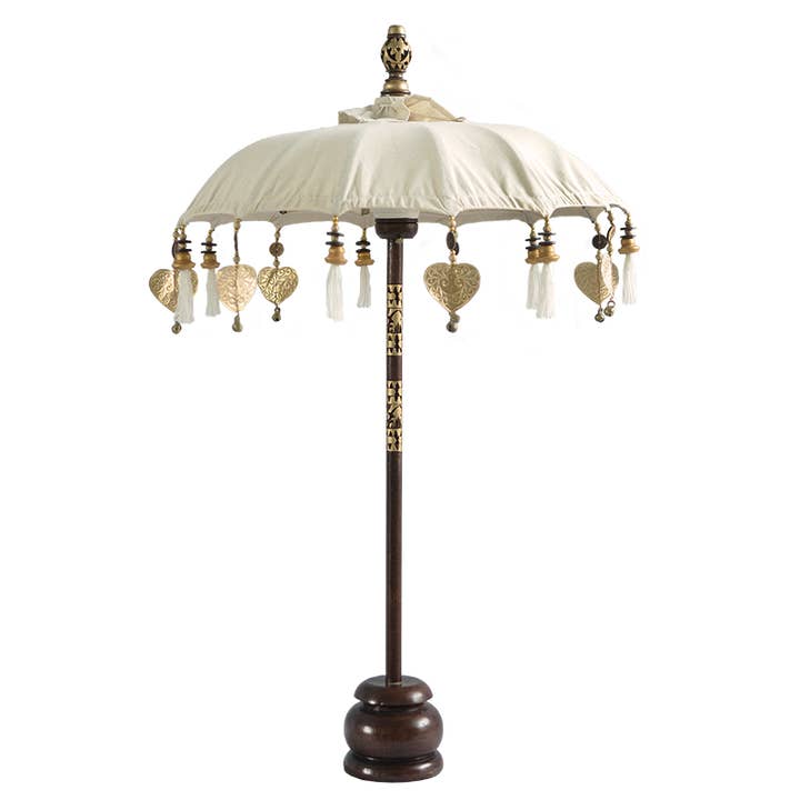 Balinese Umbrella Tabletop | Natural for wholesale by Balizen by zen zen garden home