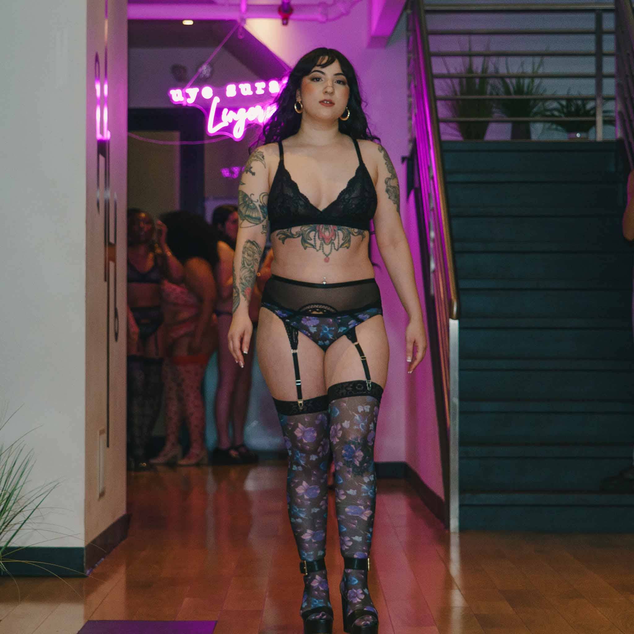 Black Lacey Everyday Wireless Bra for wholesale on Faire3