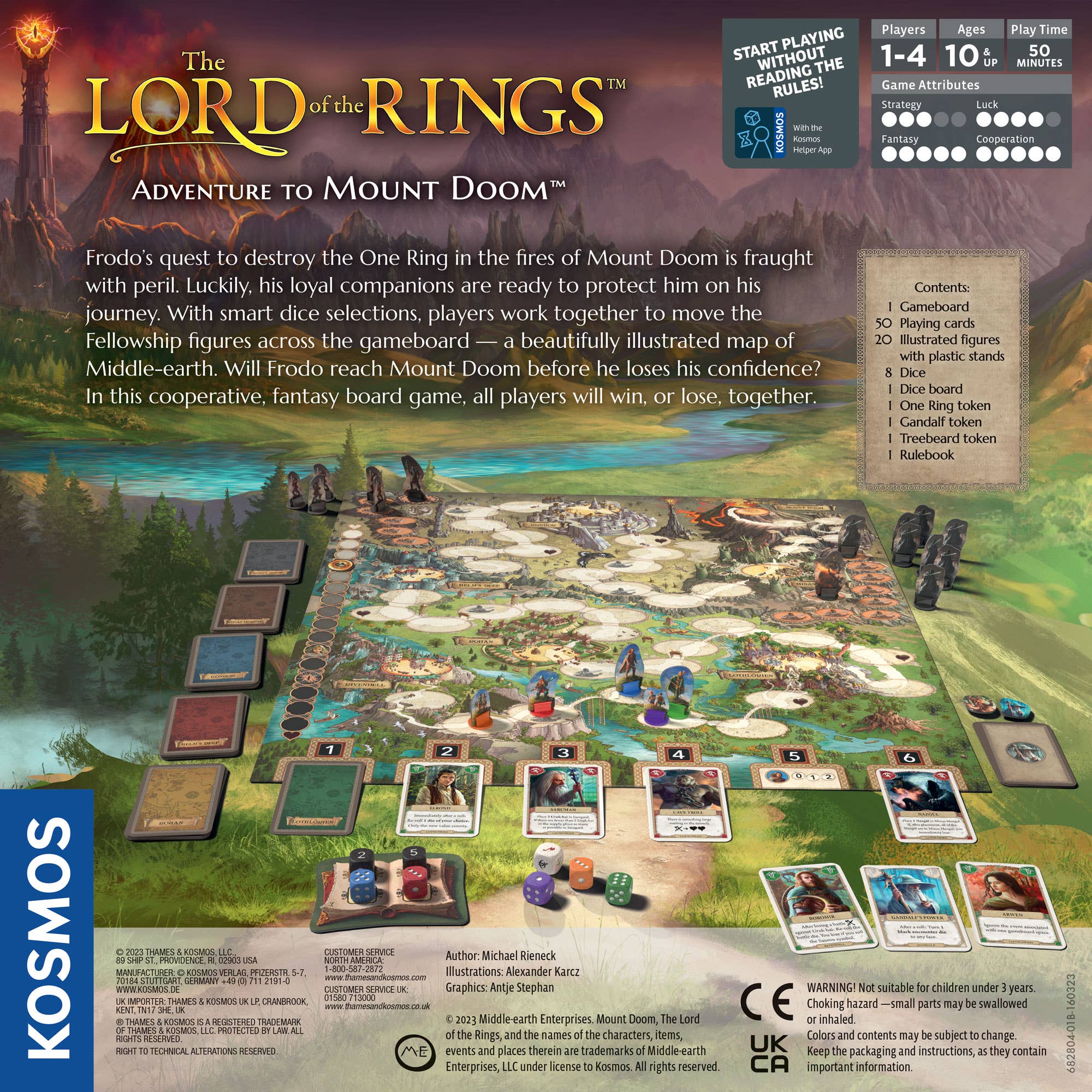 Thames & Kosmos UK LP - Wholesale Board Game - Lord of the Rings: Adventure to Mount Doom - Board Game 2