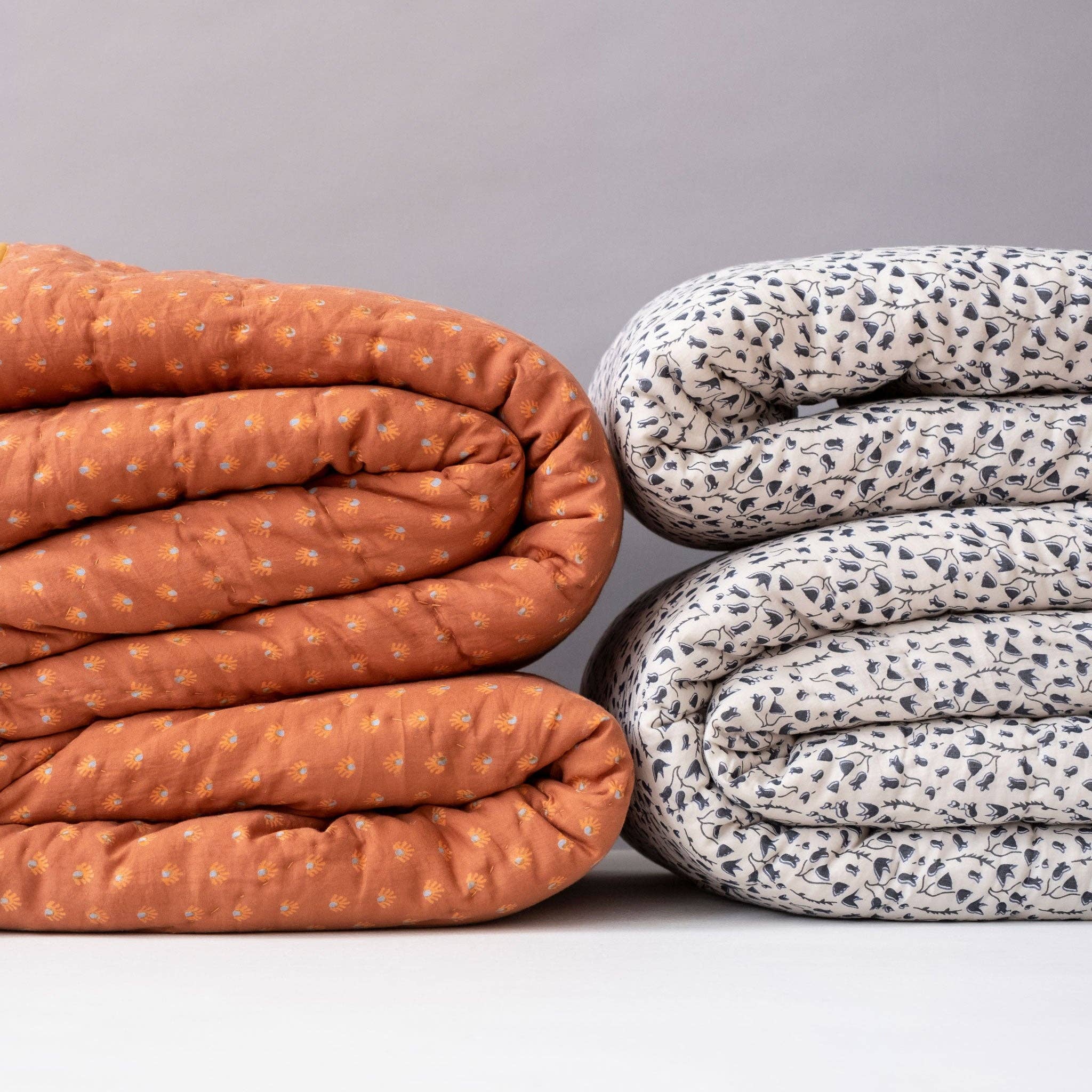 Graymarket Design - Vente Courtepointe - Courtepointe Aja Terracotta Tangerine3