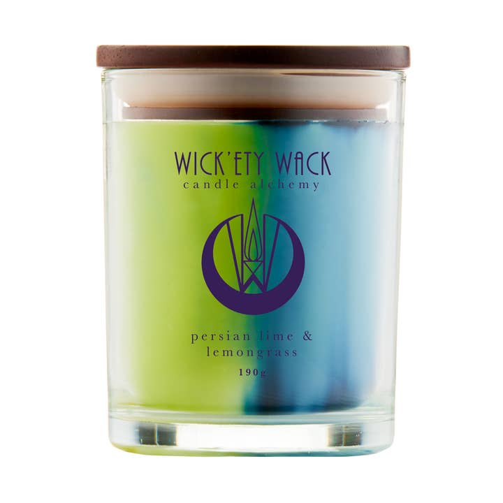 Wickety Wack Candles - Wholesale Jar/filled candle - Persian Lime & Lemongrass Candle