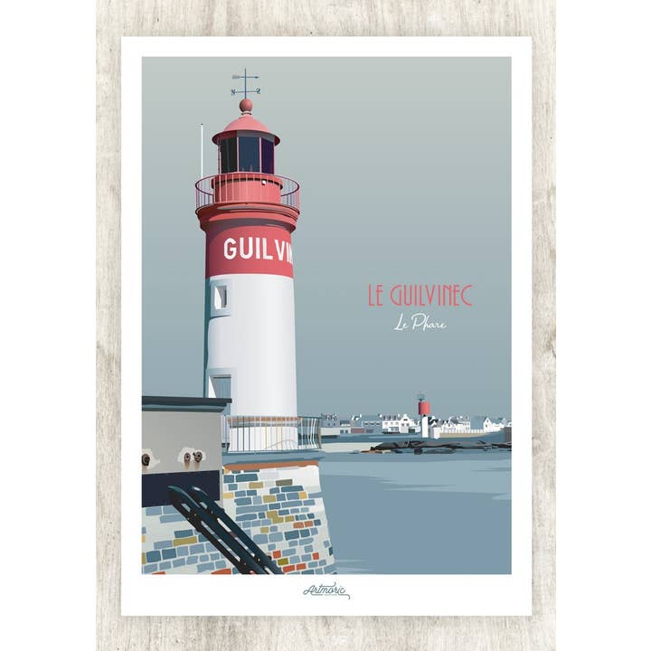 Artmoric - Vente Affiche d'art - Le Guilvinec / Le Phare