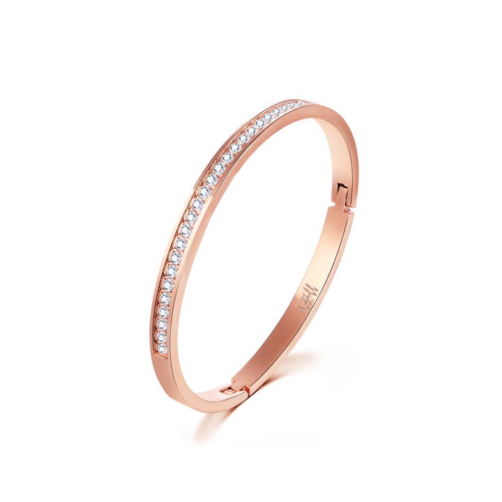 BG333RG B.Tiff Bracelet Jonc Éternité 25 Or Rose pour la vente par B.Tiff