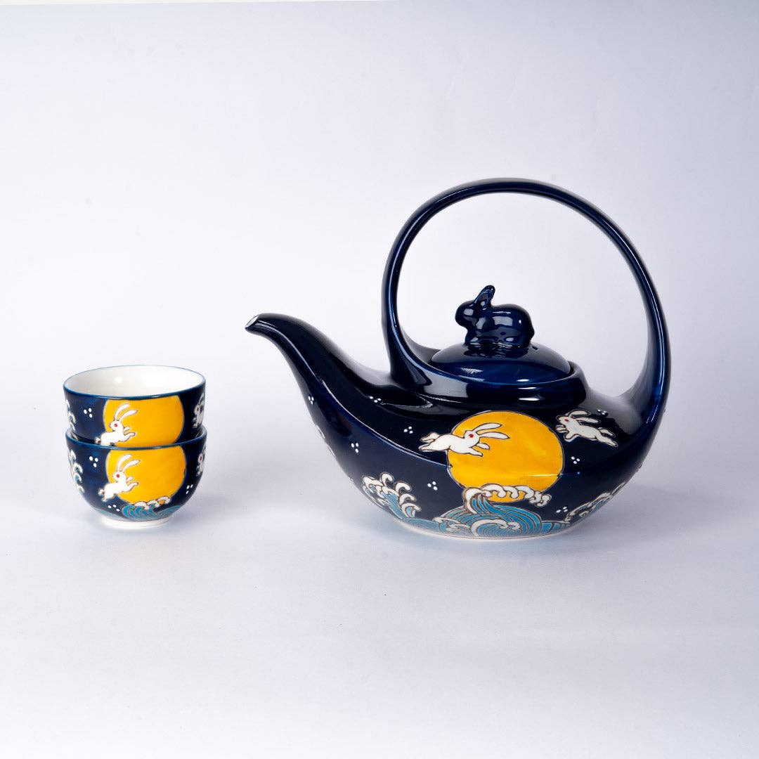 Urban Tokyo - Vente Service à thé - Service à thé Moon Rabbit 650 ml avec 2 tasses (1/8)6