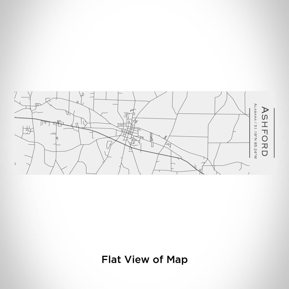 JACE.design - Wholesale Insulated Mug/Tumbler - Ashford AL Map Insulated Cup in Matte White1