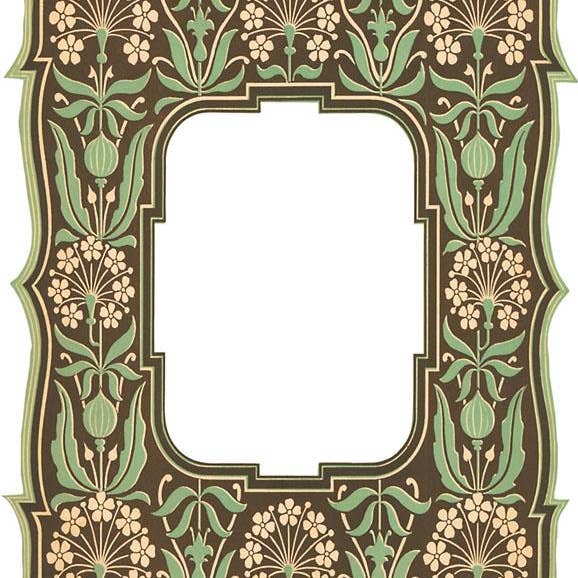 Kunsttryk BR-73 Art Nouveau Blomster Ramme for engroshandel hos Found Image Press