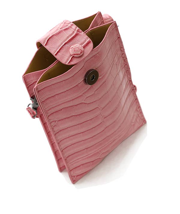 22 Tote - Wholesale Phone Wallet - Women's - Vegan Alligator Cell Phone Crossbody Bag12