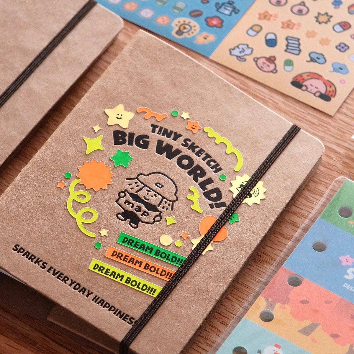 RiN! Studio US - Wholesale Notebook - A7/M5 Ring Binder Notebook: Craft Paper Journal Organizer1