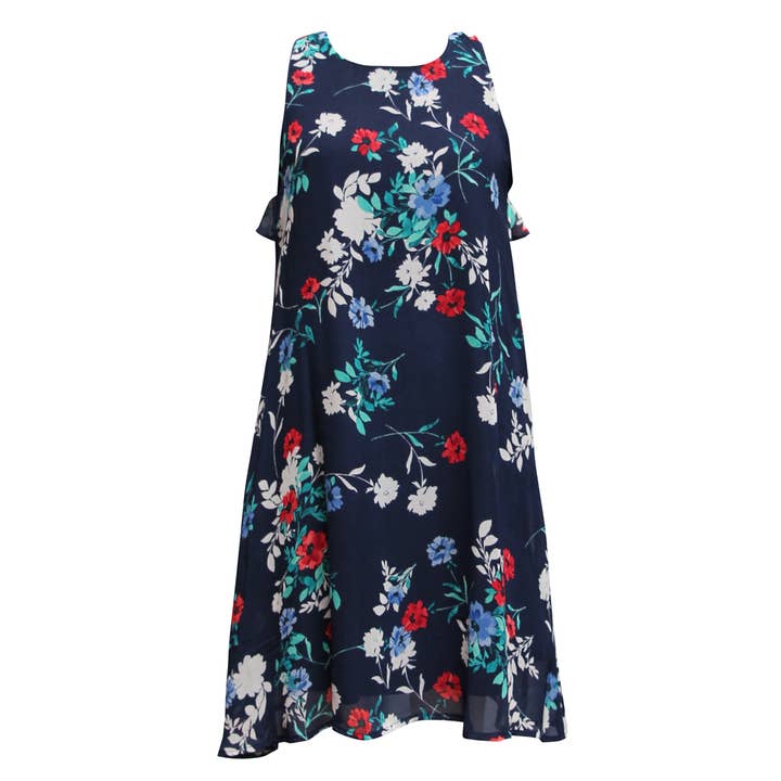 Abito da skater con volant sul retro (Big Girl) per la vendita all'ingrosso da parte di Ava & Yelly