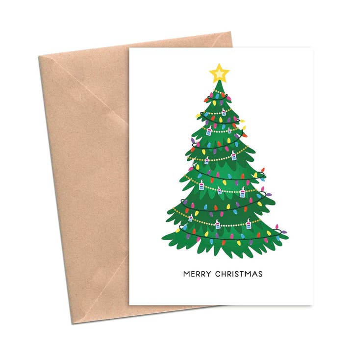 Hand Sanitizer Christmas Tree | A2 for wholesale by Lost In Lettering