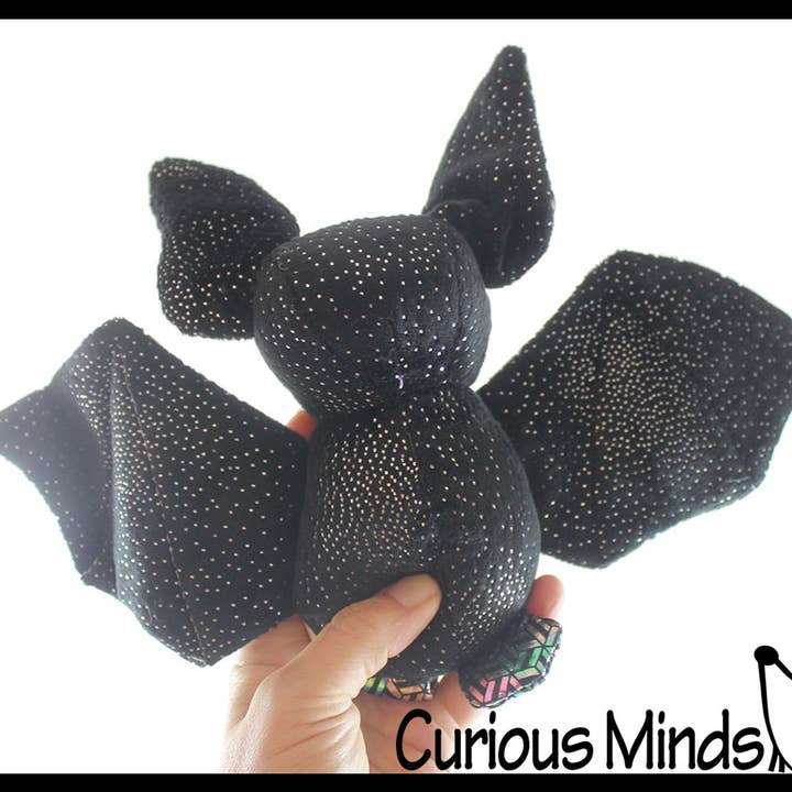 Curious Minds Toys - Wholesale Stuffed/Plush Toy - Kids & Baby - 1 Cute Bat Plush Large Iridescent Stuffed Animals- Adorable 3