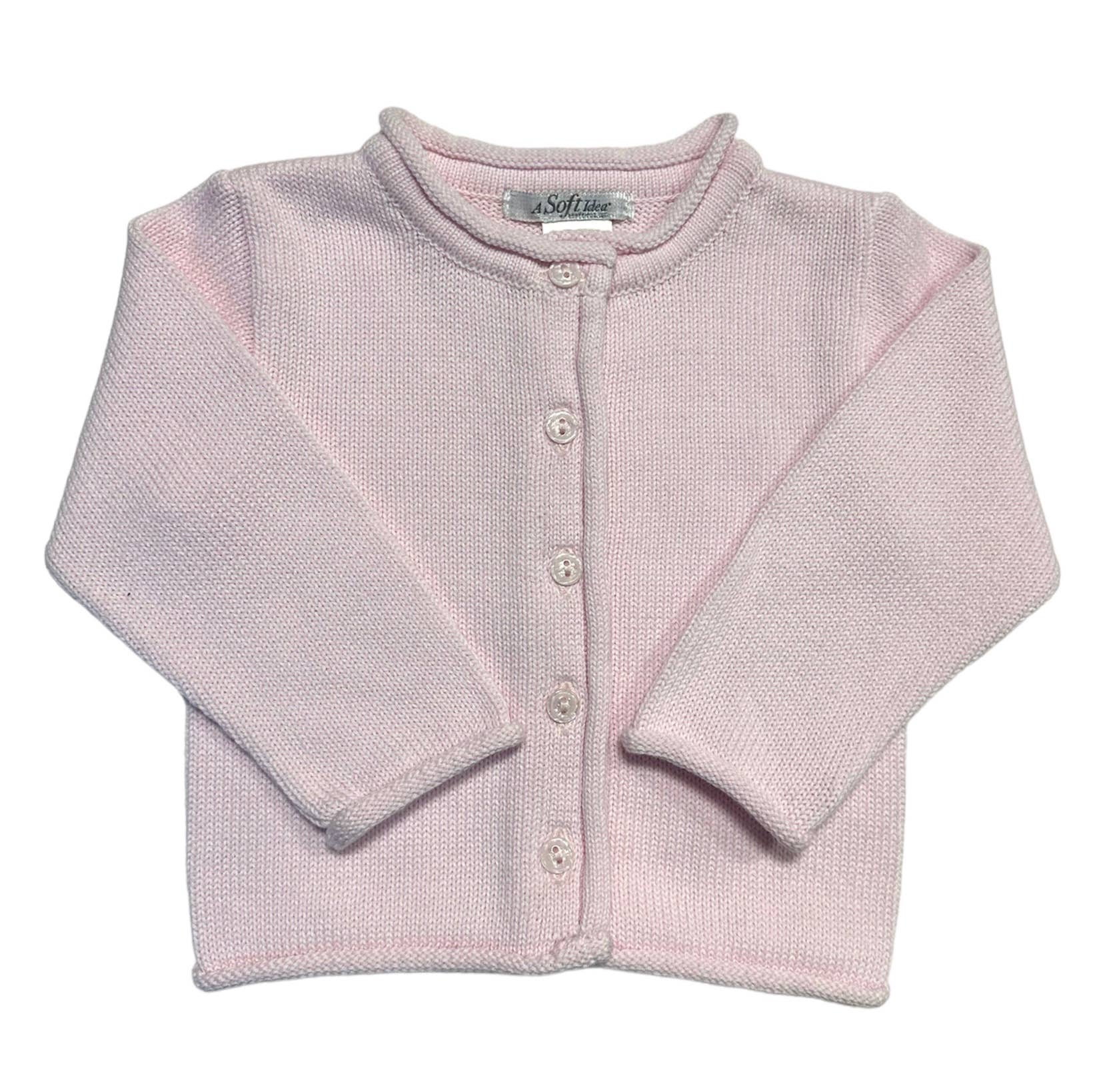 A Soft Idea - Wholesale Cardigan - Baby - 2814 - Rolled Edge Button Front Cardigan8