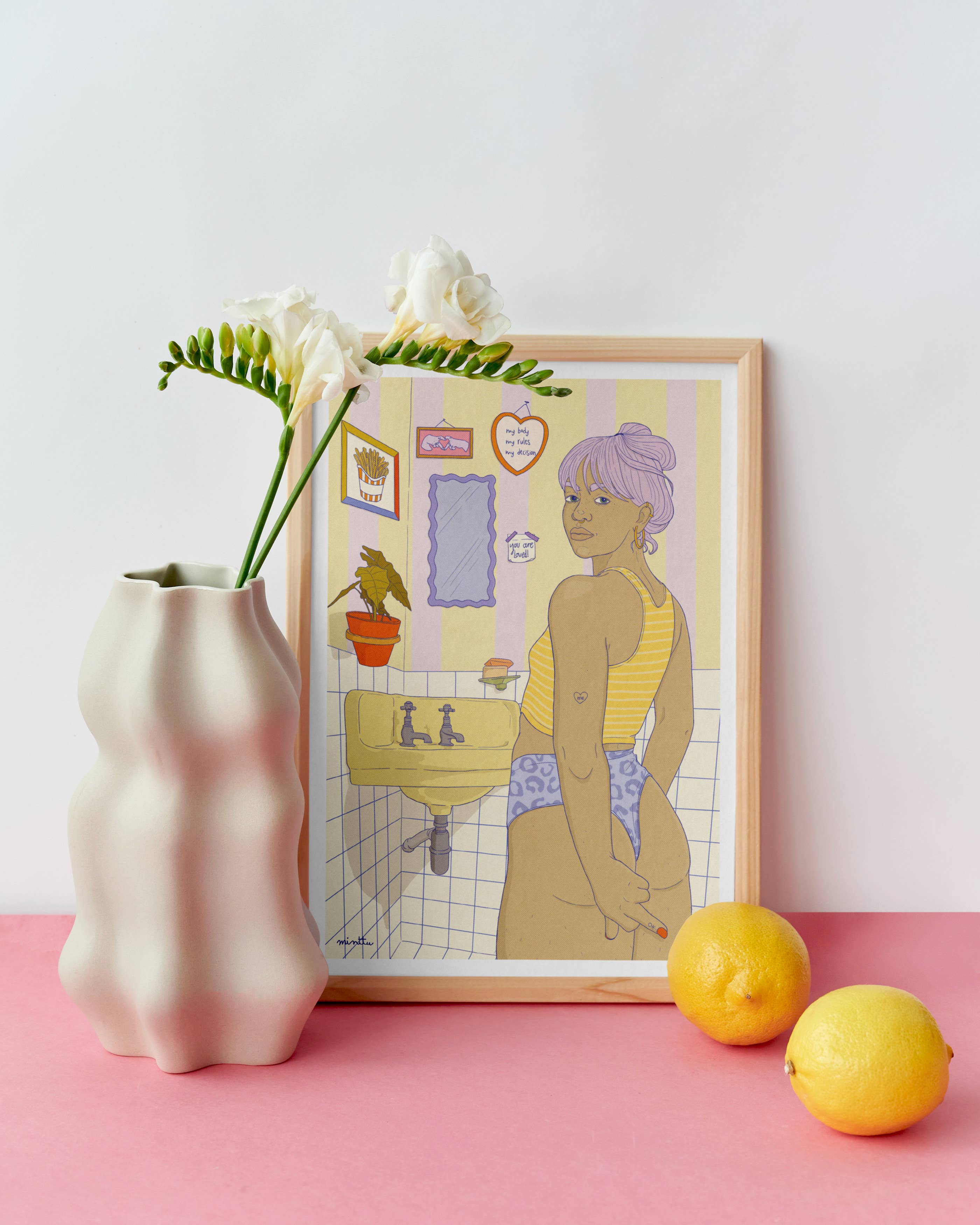 minttu illustrations - Wholesale Art Print - Art print "my Body, my Rules"1