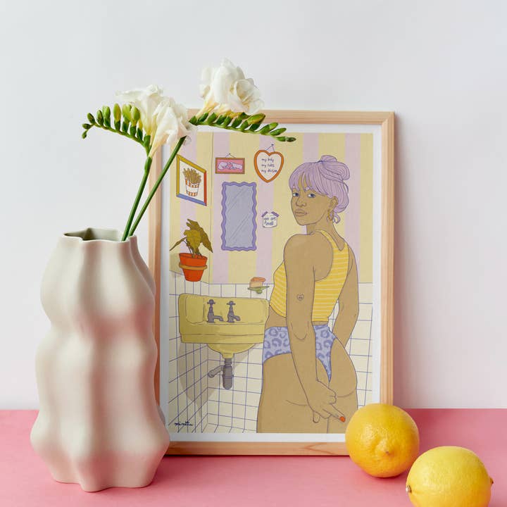 minttu illustrations - Wholesale Art Print - Art print "my Body, my Rules"1