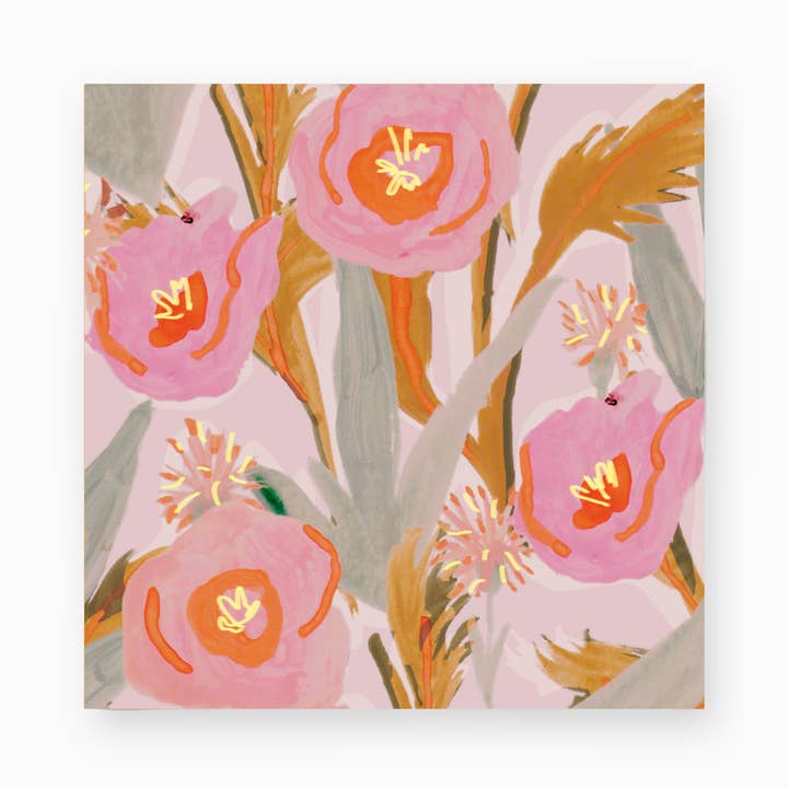 Scatola decorativa per fiammiferi — Fiori rosa dipinti per la decorazione della casa per la vendita all'ingrosso da parte di Frankie & Claude