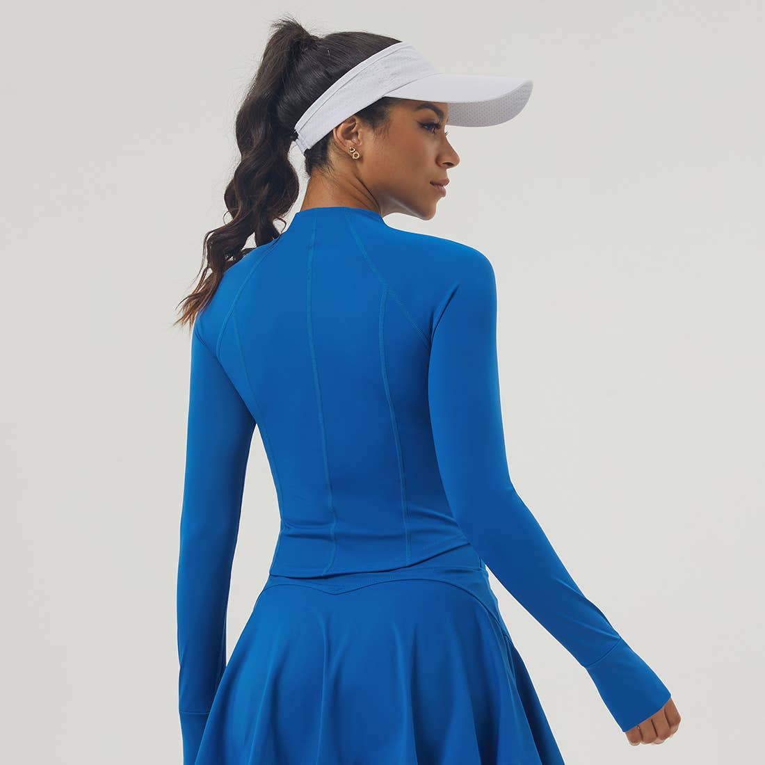 Sodalemon - Vente Veste de sport – femme - Veste de yoga fitness zippée avec trou pour le pouce pour femmes5